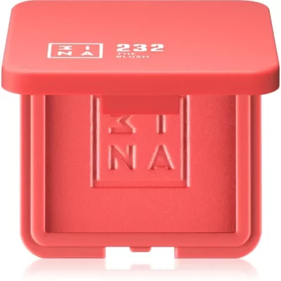 3INA The Blush róż w kompakcie odcień 232 - Coral red, matte 7,5 g