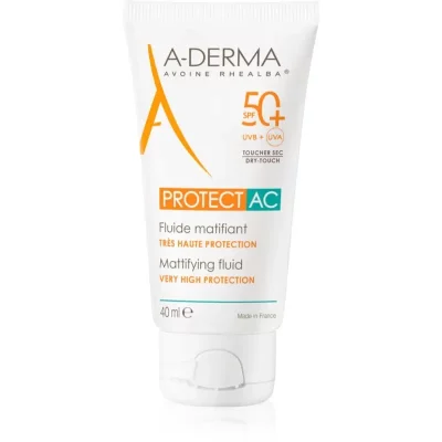 A-Derma Protect AC Mattifying Fluid fluid matujący do twarzy SPF 50+ 40 ml