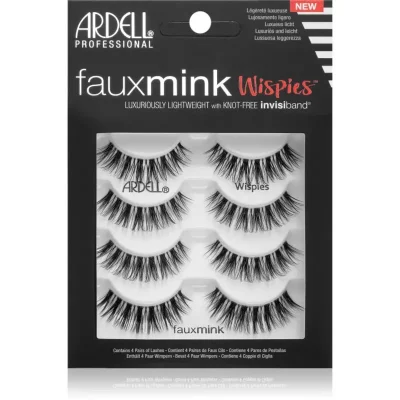 Ardell FauxMink Wispies sztuczne rzęsy duże opakowanie Wispies 4 szt.