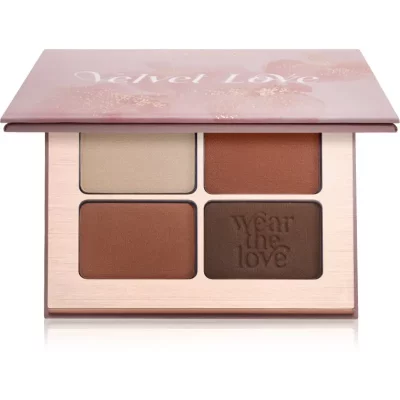 ZOEVA Velvet Love Eyeshadow Quad paleta cieni do powiek odcień Easy Nude Eyes 4x1,5 g