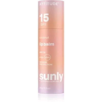 Attitude Sunly Lip Balm balsam ochronny do ust SPF 15 Coconut 8.5 g