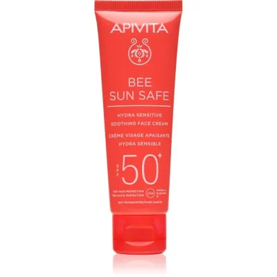 Apivita Bee Sun Safe Hydra Sensitive Soothing Face Cream SPF50+ krem nawilżająco-kojący SPF 50+ 50 ml
