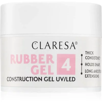 Claresa Rubber Gel Construction Gel UV/LED lakier żelowy do przedłużania paznokci odcień 04 45 g