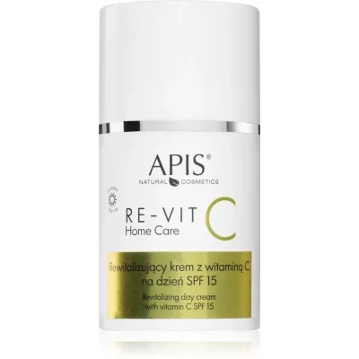 Apis Natural Cosmetics Re-Vit C Home Care lekki krem nawilżający SPF 15 50 ml