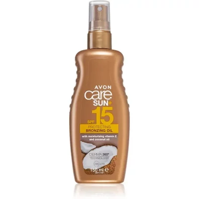 Avon Care Sun + Bronze ochronny suchy olejek do opalania SPF 15 150 ml