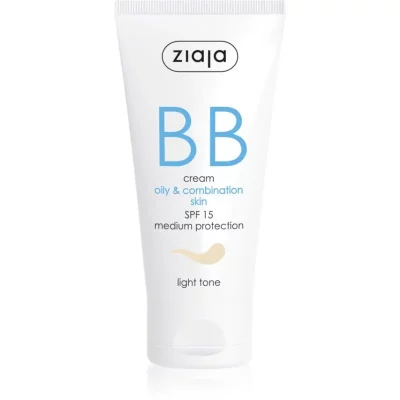 Ziaja Kremy BB/CC BB aktywny krem na niedoskonałości skóry tłustej i mieszanej odcień jasny odcień Light 50 ml