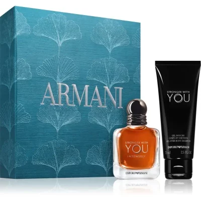 Armani Emporio Stronger With You Intensely zestaw upominkowy dla mężczyzn