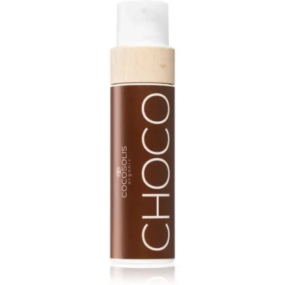 COCOSOLIS CHOCO pielęgnacyjny olejek do opalania baz filtra ochronnego z zapachem Chocolate 110 ml
