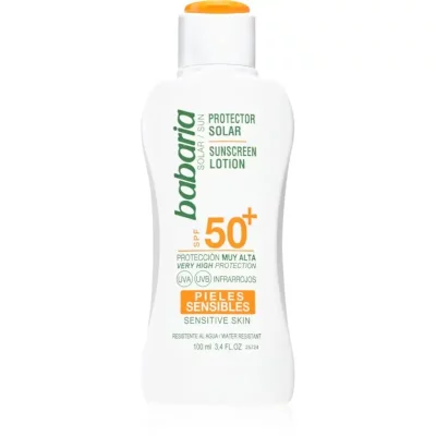 Babaria Sun Sensitive mleczko do opalania dla skóry wrażliwej SPF 50+ 100 ml