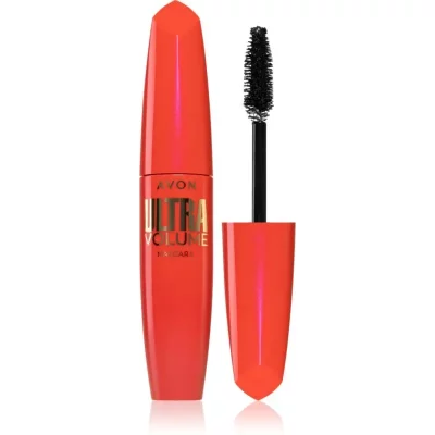 Avon Ultra Volume tusz podkręcający i zwiększający objętość rzęs odcień Blackest Black 10 ml