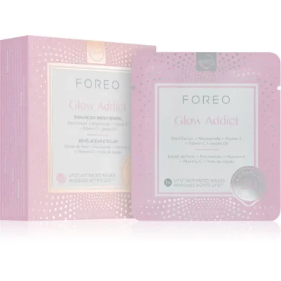 FOREO UFO™ Glow Addict rozjaśniająca maseczka do twarzy 6 szt.