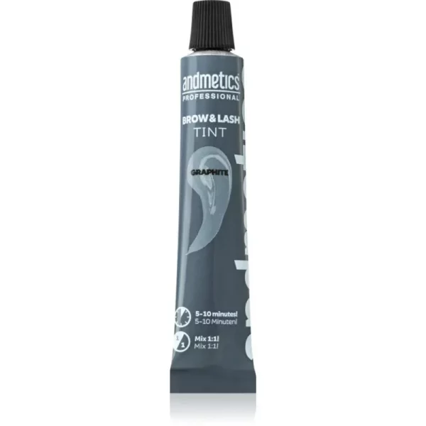 andmetics Professional Brow & Lash Tint farbka do brwi i rzęs odcień Graphit 20 ml