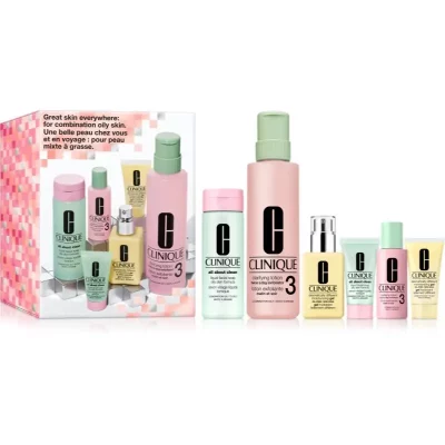 Clinique Skincare Set 3-Step Skincare Set For Oily Skin zestaw upominkowy do skóry tłustej