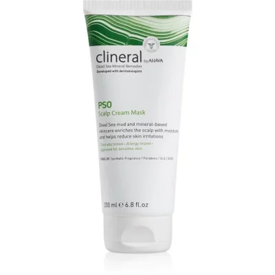 AHAVA Clineral PSO intensywna maska nawilżająca do podrażnionej skóry głowy 200 ml
