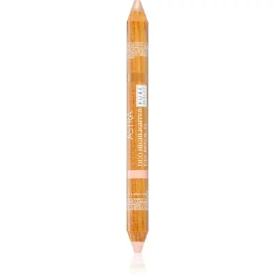Astra Make-up Pure Beauty Duo Highlighter kredka rozświetlająca pod brwi odcień Peach Crumble 4,2 g