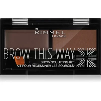 Rimmel Brow This Way paletka do brwi odcień 003 Dark Brown 1,3 g