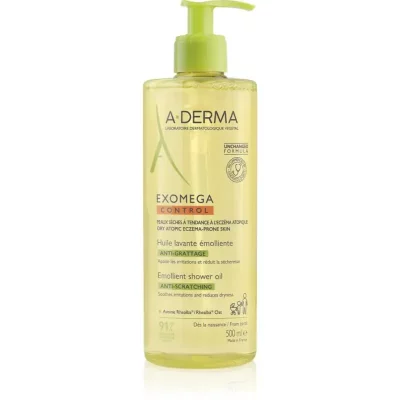 A-Derma Exomega Control Emollient shower oil zmiękczający olejek pod prysznic do skóry suchej i atopowej 500 ml