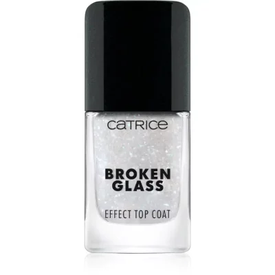 Catrice Broken Glass Effect Top Coat lakier nawierzchniowy do paznokci z brokatem odcień 050 Sparkling Reflection 10.5 ml