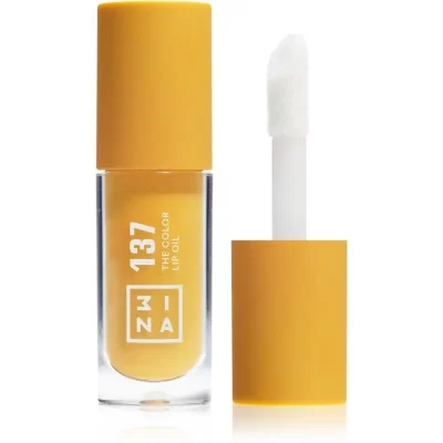 3INA The Color Lip Oil olejek nawilżający do ust odcień 137 - Bright honey yellow, sheer 4 ml