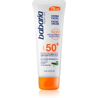 Babaria Sun Face krem do opalania twarzy SPF 50+ 75 ml