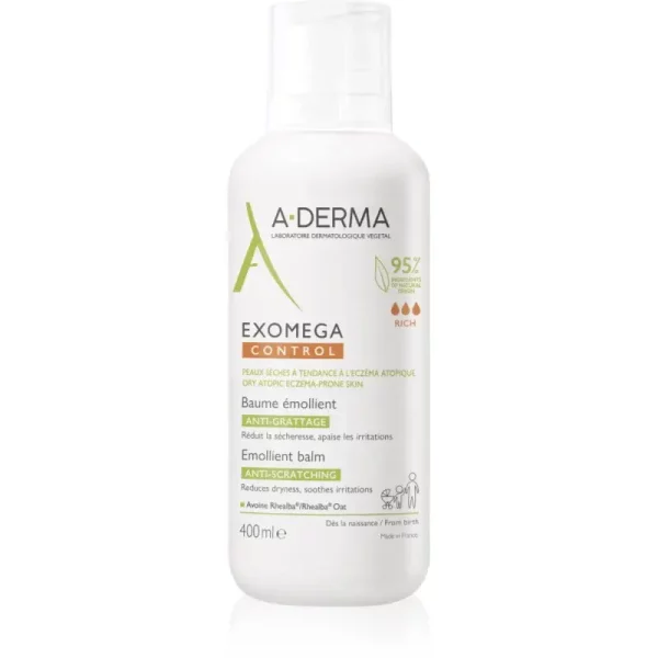 A-Derma Exomega Control Emollient Balm balsam do cery wrażliwej i suchej 400 ml