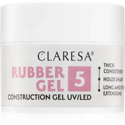 Claresa Rubber Gel Construction Gel UV/LED lakier żelowy do przedłużania paznokci odcień 05 45 g