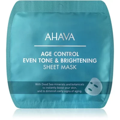 AHAVA Time To Smooth maska rozświetlająca w płacie przeciw zmarszczkom 1 szt.