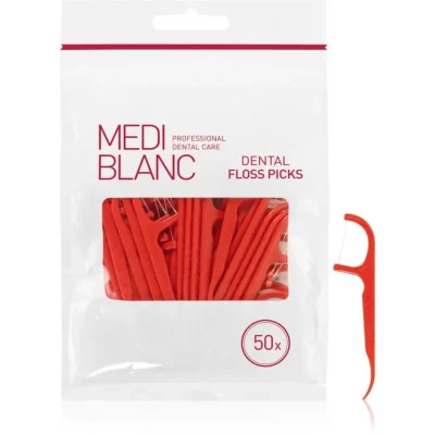 MEDIBLANC Dental Floss Picks wykałaczki z nicią dentystyczną 50 szt.