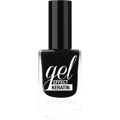 bellaoggi Gel Effect Keratin Nail Polish lakier do paznokci odcień Black To Gold 10 ml