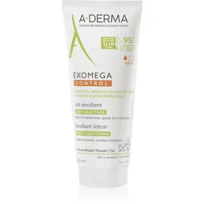 A-Derma Exomega Control Emollient Lotion mleczko do ciała przeciw podrażnieniom i swędzeniu skóry 200 ml