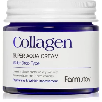 Farmstay Collagen Super Aqua nawilżający krem do twarzy 80 ml