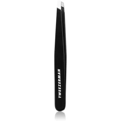 Tweezerman Studio Collection pęseta z ukośną końcówką Black 1 szt.