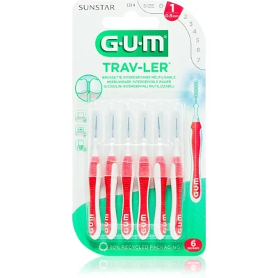 G.U.M Trav-Ler Interdental szczoteczki międzyzębowe 0,8 mm 6 szt.