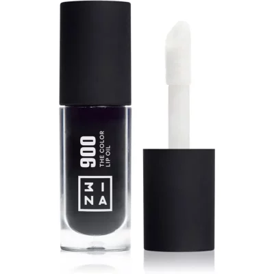 3INA The Color Lip Oil olejek nawilżający do ust odcień 900 - Jet black, sheer 4 ml