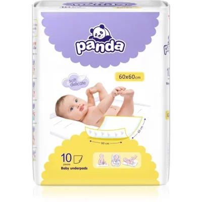 Bella Baby Happy Panda jednorazowe maty do przewijania 60x60cm 10 szt.