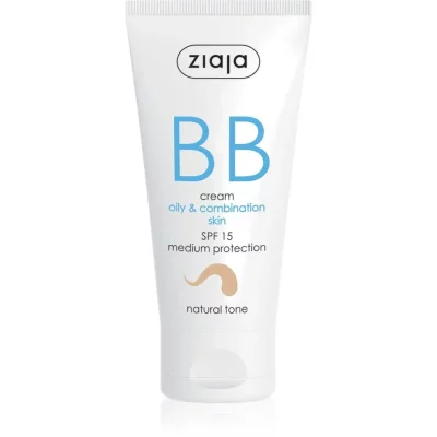 Ziaja Kremy BB/CC BB aktywny krem na niedoskonałości skóry tłustej i mieszanej ocień naturalny odcień Natural Tone 50 ml