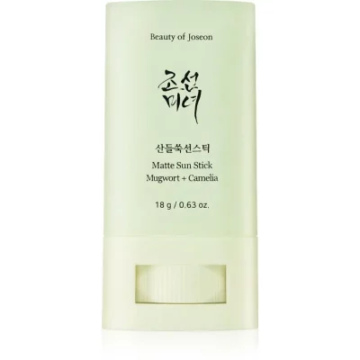 Beauty Of Joseon Matte Sun Stick Mugwort + Camelia krem do opalania w sztyfcie SPF 50+ 18 g