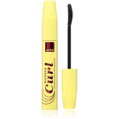 Avon Wonder Curl tusz podkręcający i zwiększający objętość rzęs odcień Blackest Black 10 ml