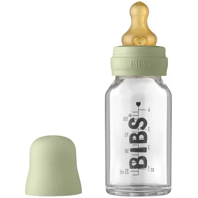 BIBS Baby Glass Bottle 110 ml butelka dla niemowląt Sage 110 ml