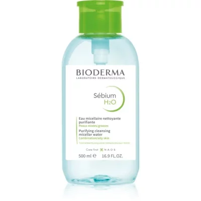 Bioderma Sébium H2O woda micelarna do skóry mieszanej i tłustej z dozownikiem 500 ml
