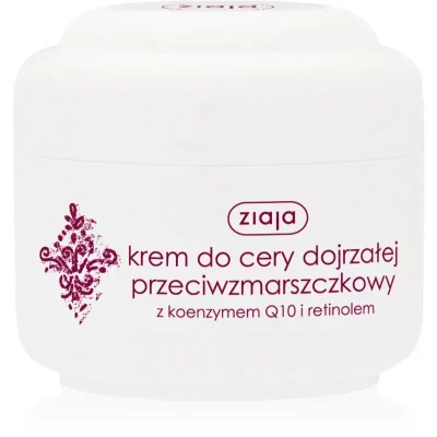 Ziaja Pielegnacja Podstawowa krem do cery dojrzałej przeciwzmarszczkowy z koenzymem Q10 i retinolem 50 ml