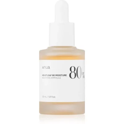 Anua Heartleaf 80% Moisture Ampoule ampułki do intensywnej odnowy skóry o działaniu uspokajającym 30 ml