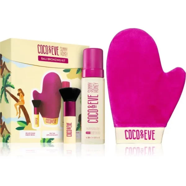 Coco & Eve Sunny Honey Bali Bronzing Kit idealny zestaw do opalania Medium