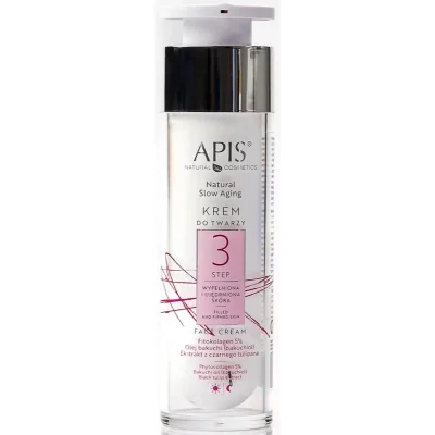 Apis Natural Cosmetics Slow Aging Step 3 krem wypełniający i wygładzający do skóry dojrzałej 50 ml