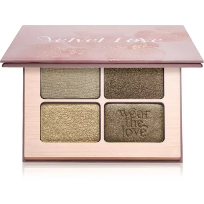 ZOEVA Velvet Love Eyeshadow Quad paleta cieni do powiek odcień Emerald Green Eyes 4x1,5 g