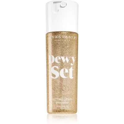 Anastasia Beverly Hills Dewy Set Setting Spray mgiełka rozświetlająca do twarzy z zapachem Coconut & Vanilla 100 ml