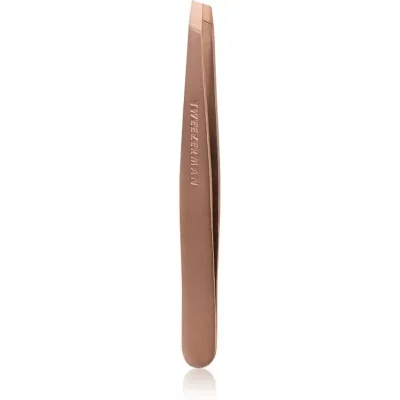 Tweezerman Studio Collection pęseta z ukośną końcówką Rose Gold 1 szt.