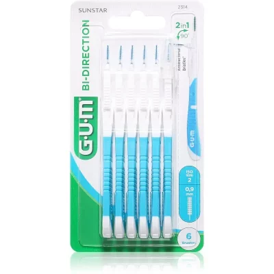 G.U.M Bi Direction Interdental Brush 2314 szczoteczki międzyzębowe 0,9 mm 6 szt.