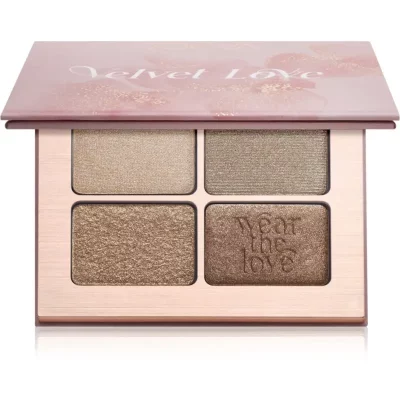 ZOEVA Velvet Love Eyeshadow Quad paleta cieni do powiek odcień Velvet Love Eyeshadow Quad Palette 4x1,5 g