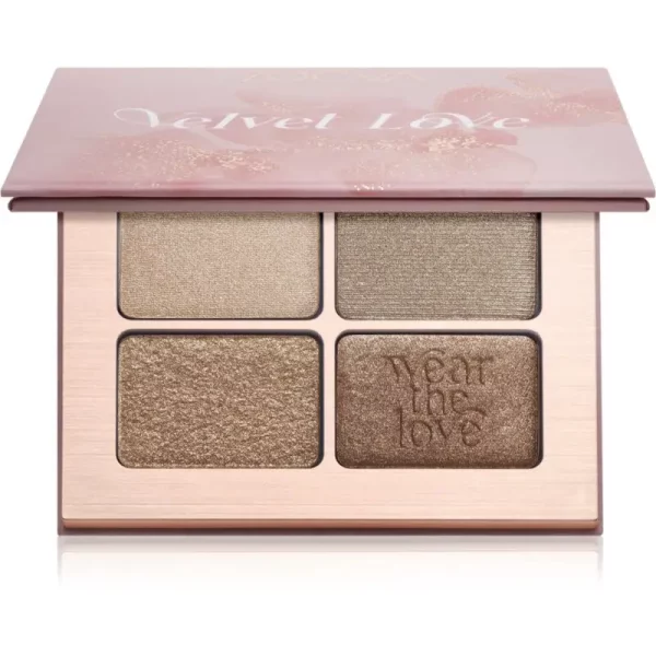 ZOEVA Velvet Love Eyeshadow Quad paleta cieni do powiek odcień Velvet Love Eyeshadow Quad Palette 4x1,5 g